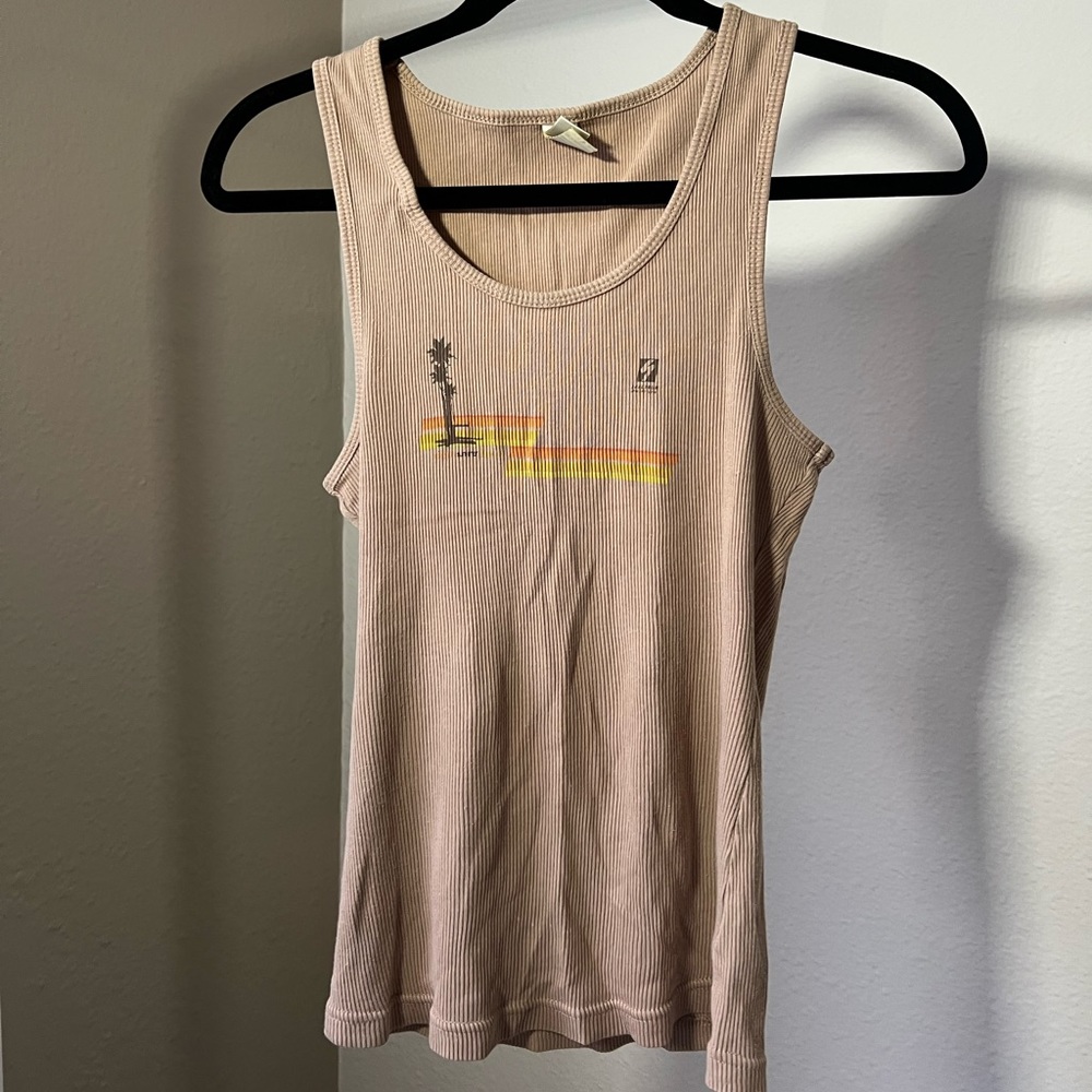 Ribbed Tan Top